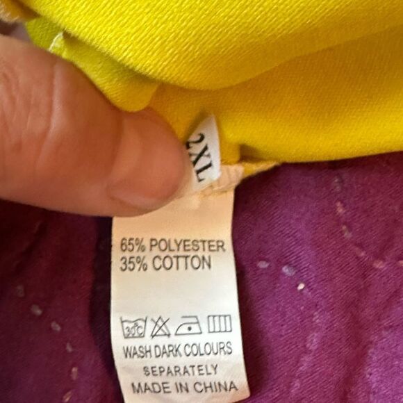 High waisted ruffled sexy shorts & crop top set - 2XL - yellow-ish- NEOT - Picture 6 of 9